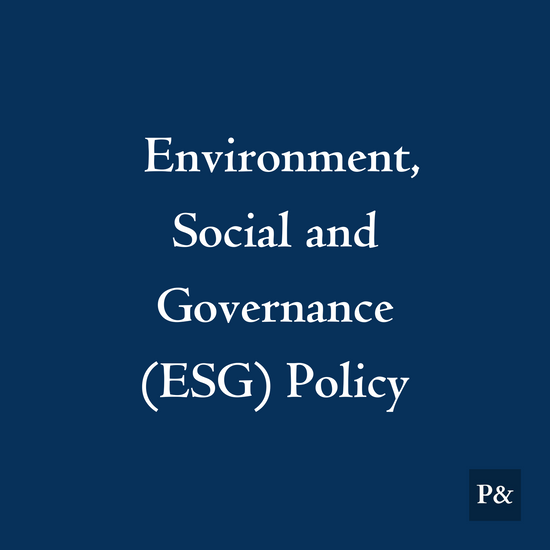 Environment, Social and Governance (ESG) Policy For Retail & FMCG