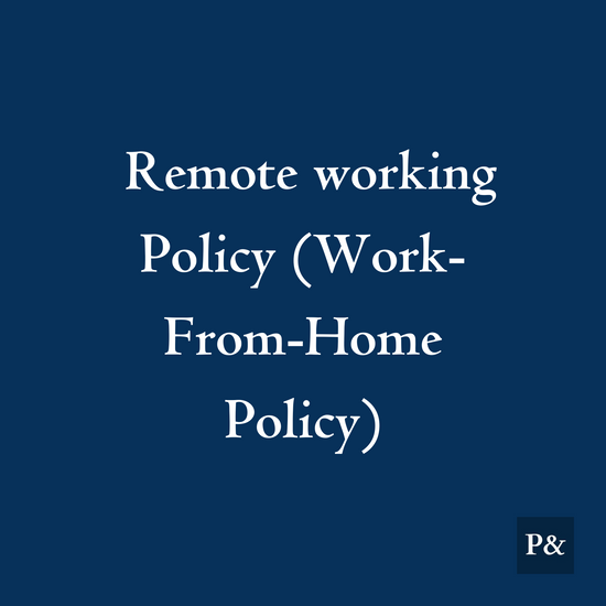 Remote working Policy (Work-From-Home Policy) For Retail & FMCG