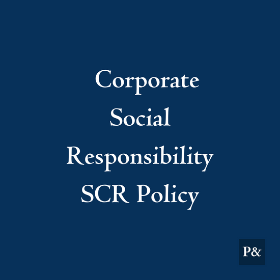 Corporate Social Responsibility SCR Policy For Retail & FMCG