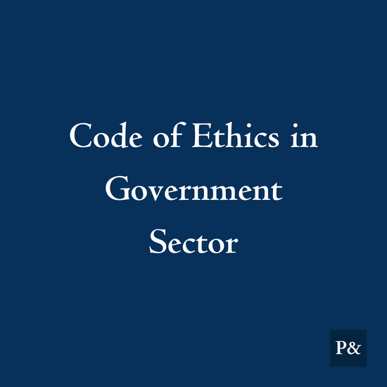 Code of Ethics in Government Sector For Hospitality