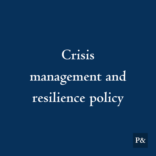 Crisis management and resilience policy For Hospitality