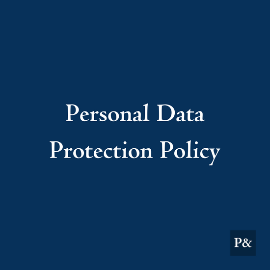 Personal Data Protection Policy For Investment