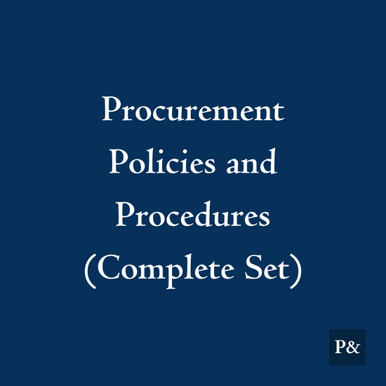 Procurement Policies and Procedures (Complete Set) For Retail & FMCG