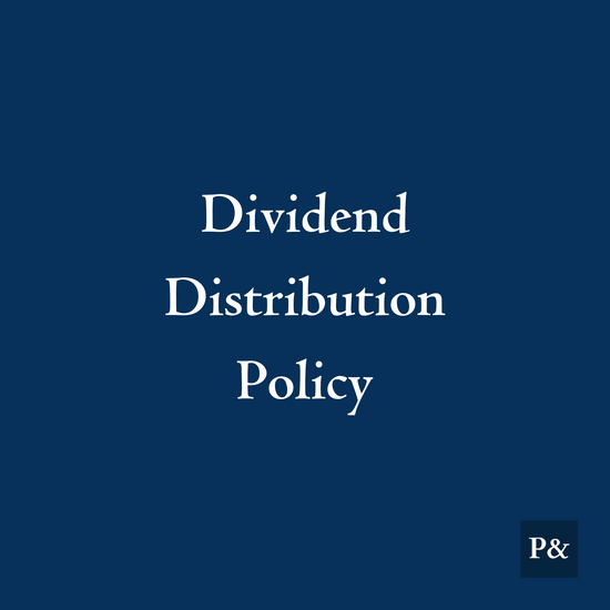 Dividend Distribution Policy